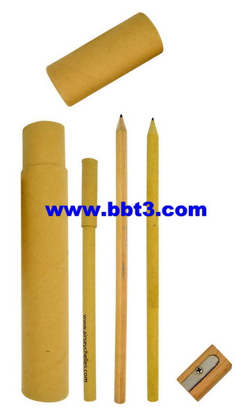 2013 New promotional recycle paper tube with paper pencil and pen