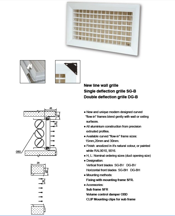 Aluminium Single / Double Wall Grill 