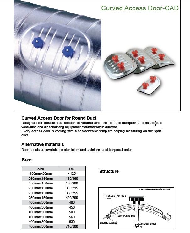 Curved Access Door CAD