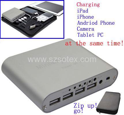 11200mah power bank with 4USB