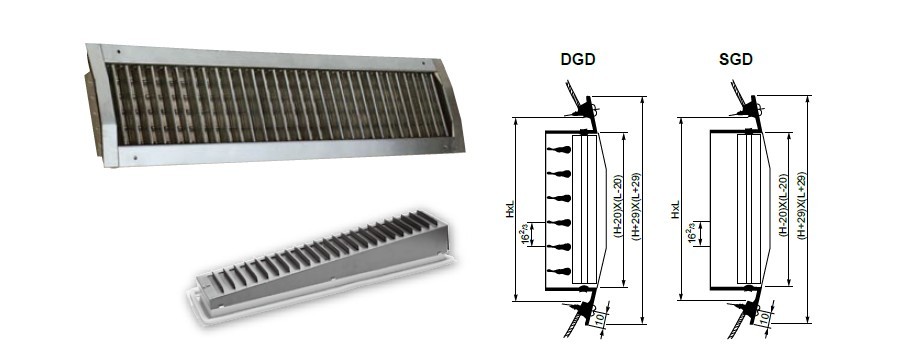 Grilles For Spiral Ducts