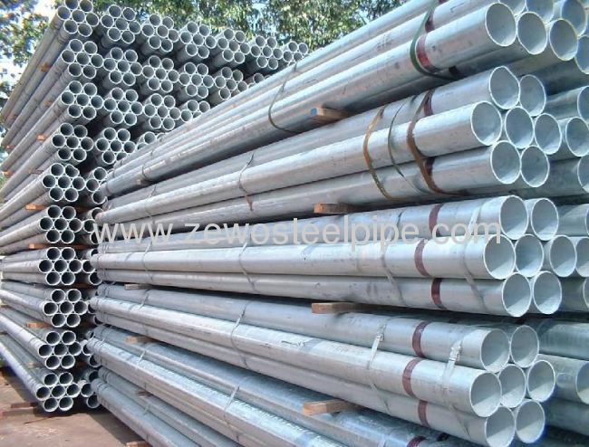 construction hot dipped galvanized steel pipe