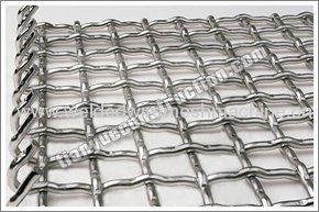 Mn steel crimped wire mesh