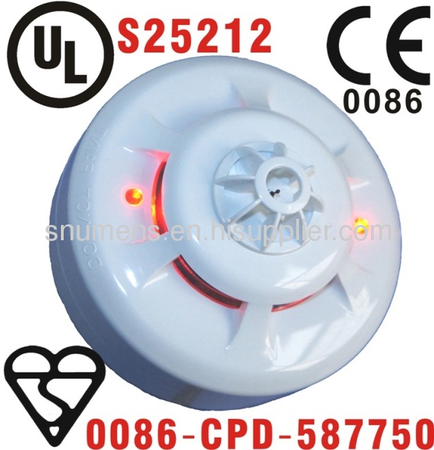 LED remote indicator output conventional heat detector