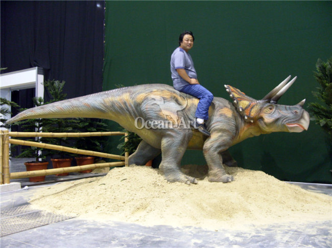 Children playground equipment dinosaur