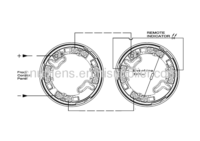 LED remote indicator output UV sensitive conventional flame detector