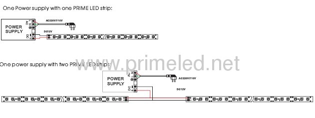 Warm White LED Flex Strip, 2700K, 60/120LED/M