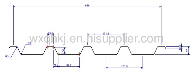 Standard 686 IBR Sheet Roll Forming Machine 