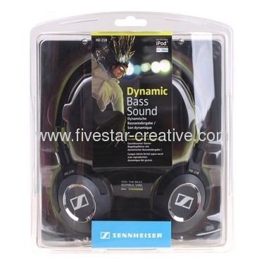 Sennheiser HD218 Closed Back Headphones Optimized for iPhone/iPod/MP3 and Music Players