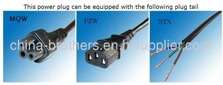 Argentina 10A 250V power supply cord IRAM approved power plug