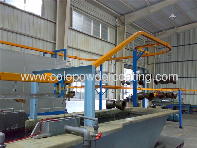 Electrophoretic Metal Powder Coating Line , Electrophoresis Equipment