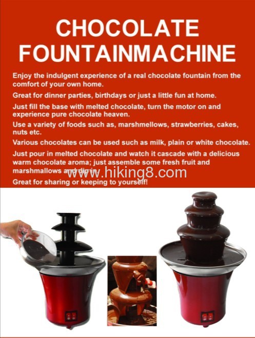 Mini 3-Tier home Chocolate Fountain