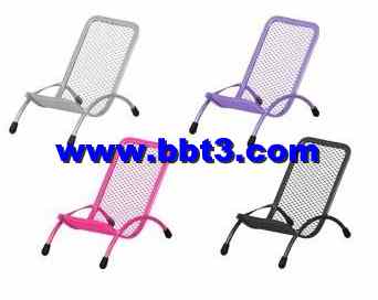 Metal mesh chair cell phone holder