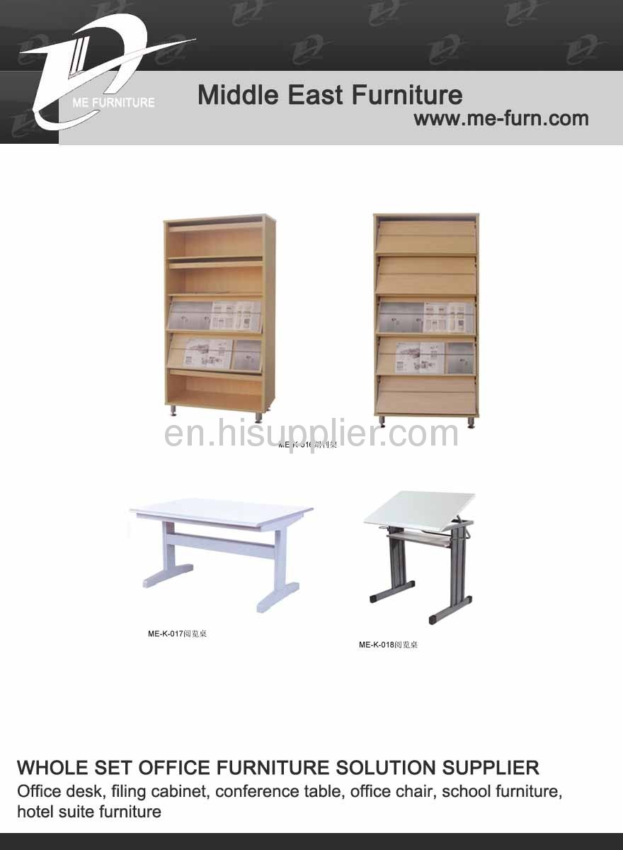 Wooded office furniture set executive table