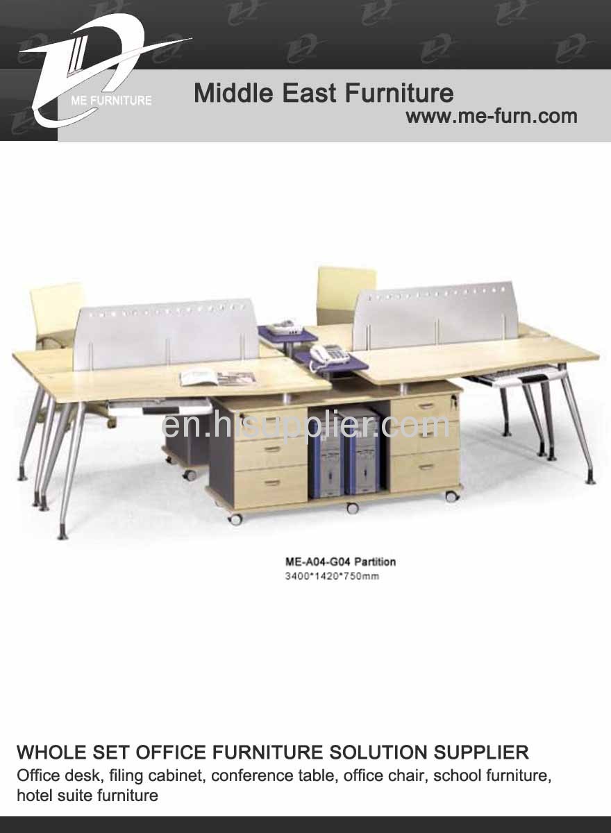 Wooded office furniture set executive table