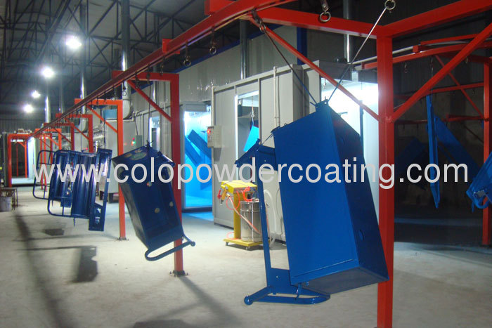 dry powder coating production line 