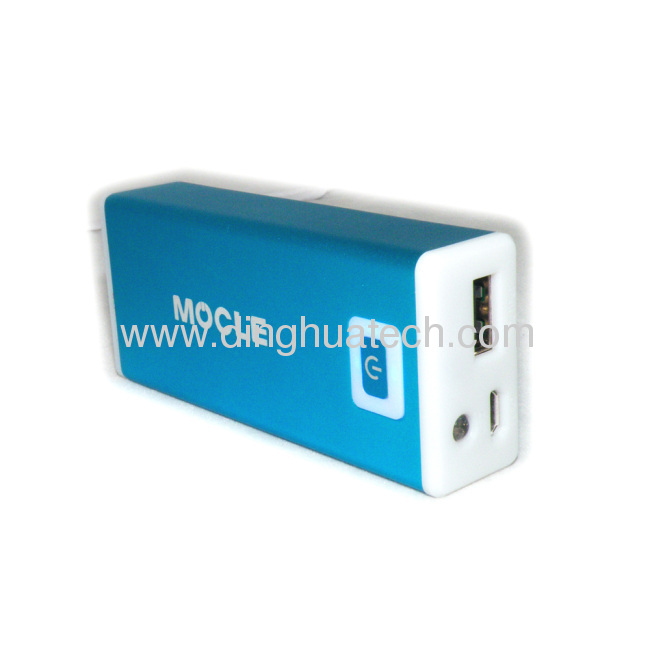 The mobile power with LED flashlight(4400 mAH/5200mAH)