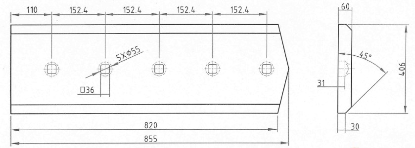 198-72-11181 B60 Cutting Edge