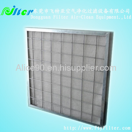 high temperature fiber glass panel air filter