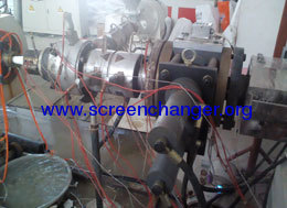 hydraulic double pillar screen changer