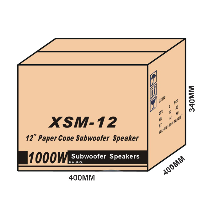 12Silm Paper Cone Subwoofer 
