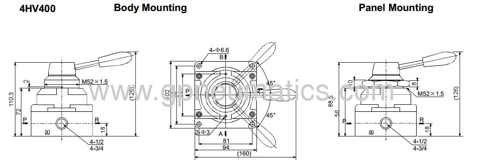 4HV Hand Rotary Valve