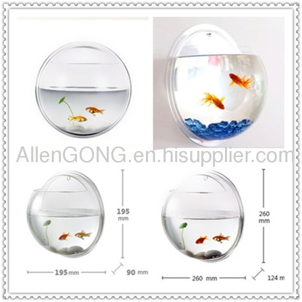 New!! Clear Wall Mounted Acrylic Fish Aquarium