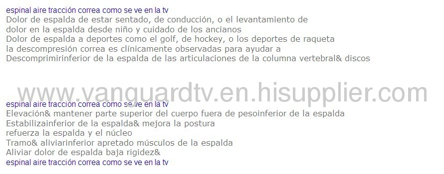 Spinal Air Traction Belt As Seen On TV