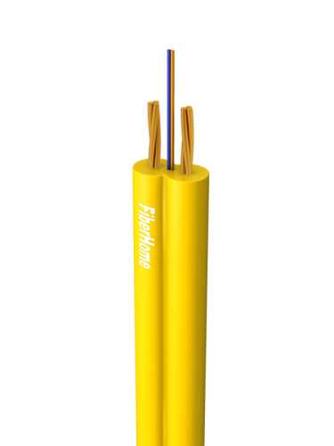 Bow-type drop cables for access network-metallic strengthen