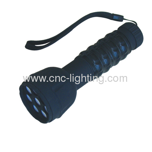 8 LEDs shockproof plastic torch