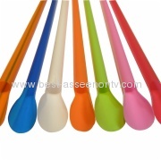 Fashion Novelty items cute Spoon Straw Drinking Spoon straws, jelly suction pipes of parts with small spoon
