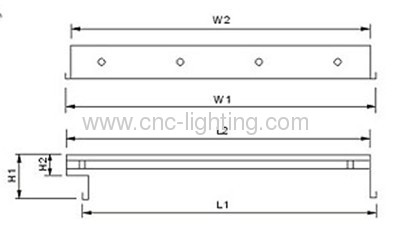 T8 Prismatic diffuser light fittings