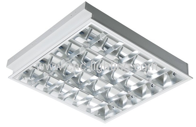 Recessed T8 Grille Light Fixture