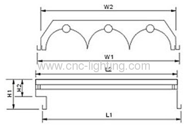 recessed,embeded,parabolic reflector T8 louvre fitting