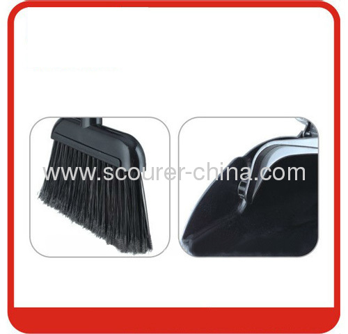 Lobby black dustpan & broom with PP Broom Head Material