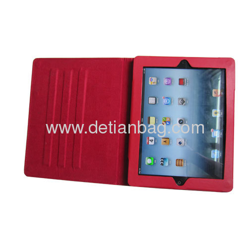 Leather smart case for ipad2 and new ipad