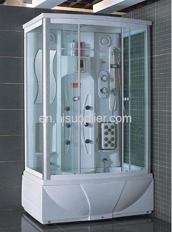 Front 4mm clear tempered glass Steam shower rooms
