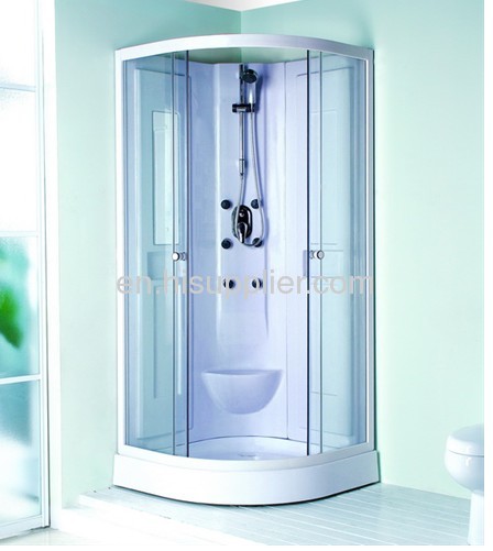Front 5mm clear tempered glass acrylic showers cabin