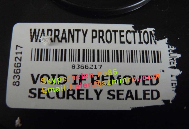 Custom security asset tracing sticker,barcode tamper evident labels