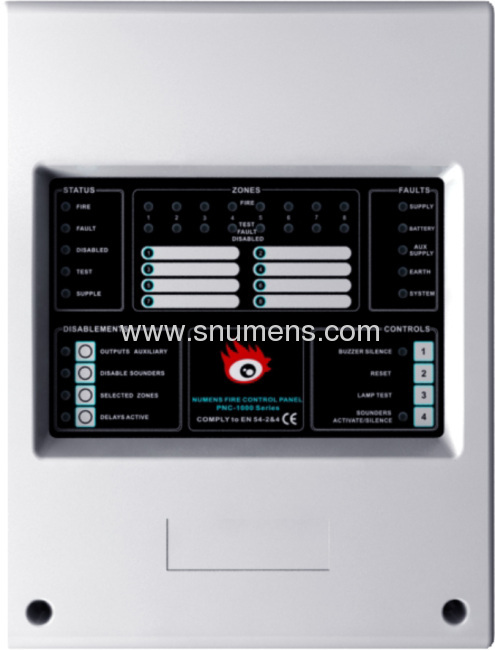 8 Zone conventional fire control panel