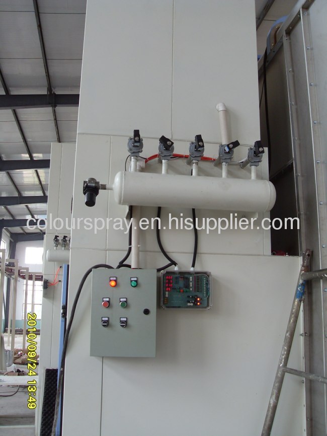 Paint Spray Booths for semi-automatic powder painting line