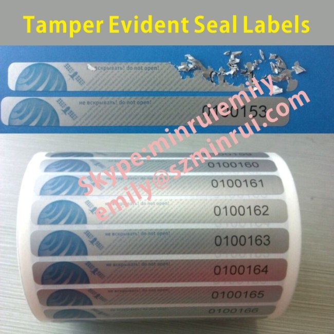 Custom Big Size One Time Use Labels,Printed Tamper Evident Labels,Big Size Destructive Stckers