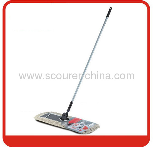Steel Pole Professional Lobby flat mop black white Color