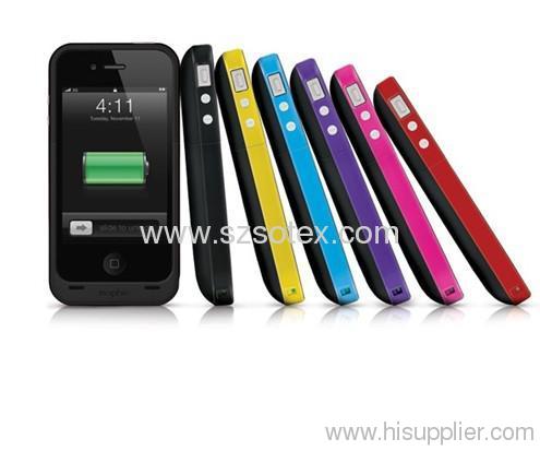 2000mah high quality Hot sale iphone4/4s battery case