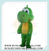 big head green dragon mascot costume