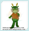 green chinese dragon mascot costume