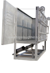 Cattle slaughter equipment Pneumatic reverse case