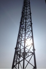 free-standing steel lattice tower