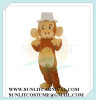 hat monkey mascot costume