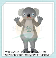 grey koala mascot costume